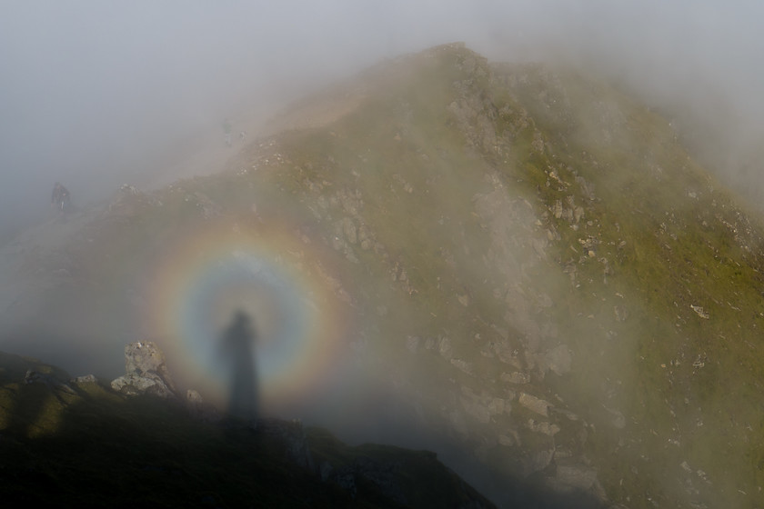 P1000247 
 Brocken Spectre, from Snowdon summit